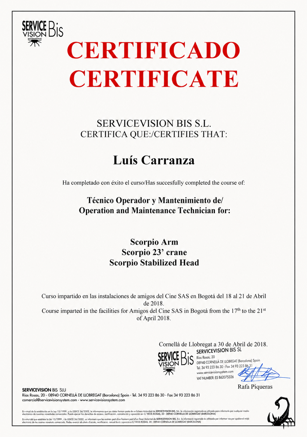 ServiceVision Técnico